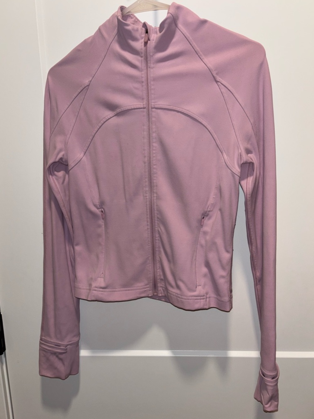 Lululemon Baby Pink Full-Zip Cropped Jacket - Women’s Size 4
